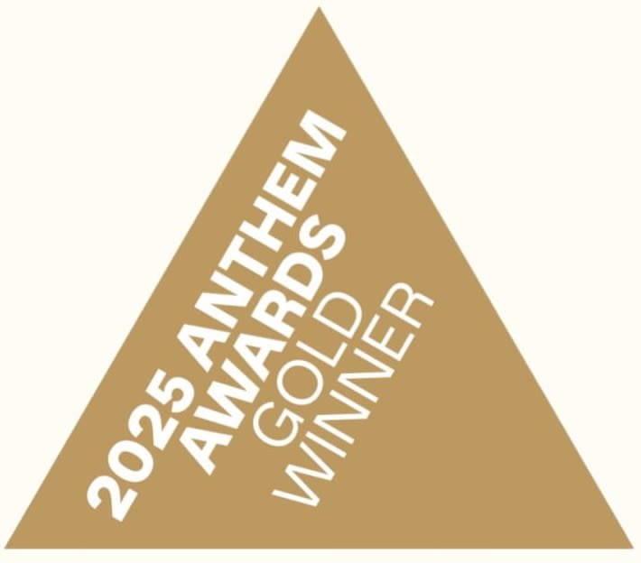 Logo: 2025 Anthem Awards Gold Winner